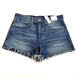NEW J. Crew High Rise Relaxed Denim Cotton Cut Off Jean Mini Shorts Blue 27